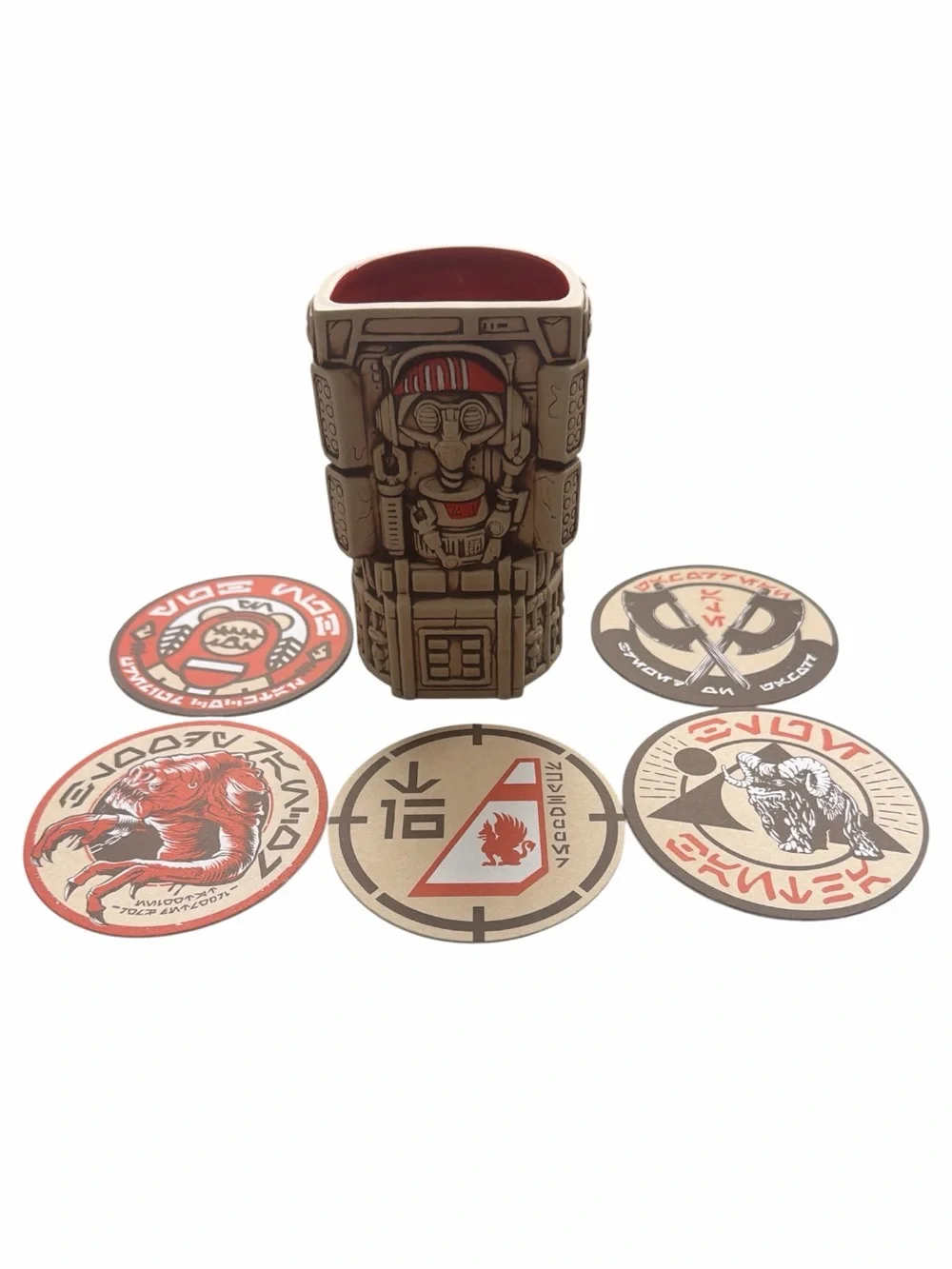 Star Wars: Galaxy's Edge Oga's Cantina DJ R-3X 1st Edition Tiki Mug w/ coasters